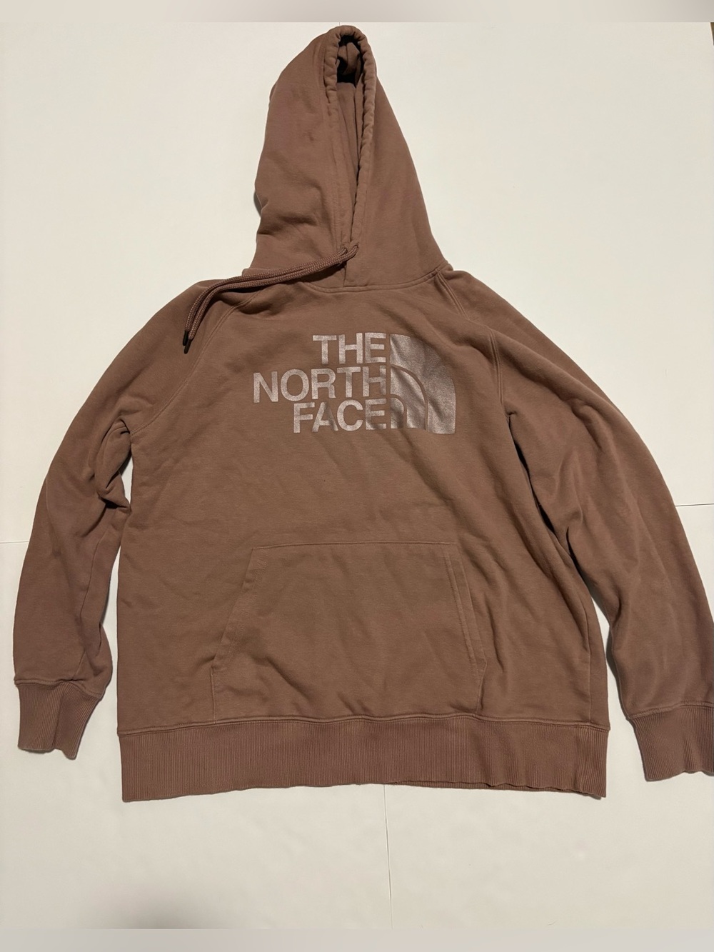 The North Face Brown Taupe Logo Hoodie Women’s Large